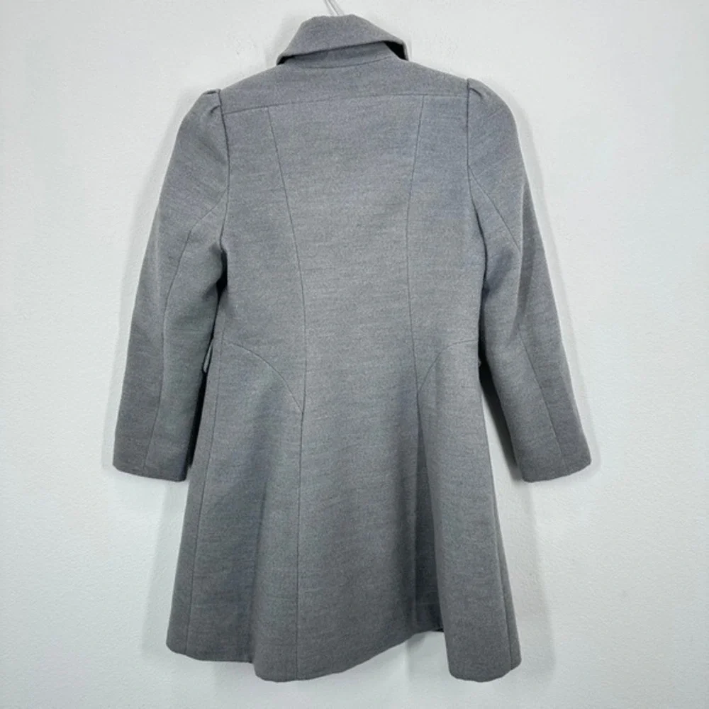 Rothschild Girls Medium Double Breasted Gray Pea Coat‎ Formal Holiday Winter